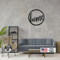 Speed Fabrication Round Home Metal Sign - Indoor Outdoor Sign