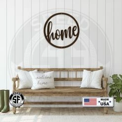 Speed Fabrication Round Home Metal Sign - Indoor Outdoor Sign