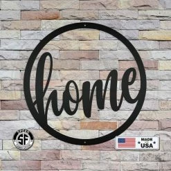 Speed Fabrication Round Home Metal Sign - Indoor Outdoor Sign