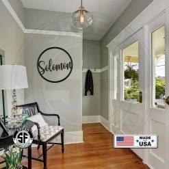 Speed Fabrication Personalized Round Name Metal Sign Decor