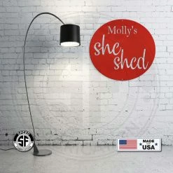 Speed Fabrication She Shed Metal Signs Personalized She Shed Metal Sign