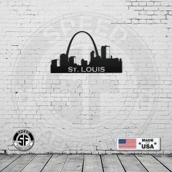 Speed Fabrication St. Louis Skyline Metal Sign