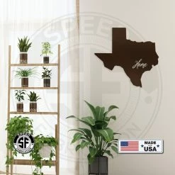 Speed Fabrication Home State Metal Sign City Skyline