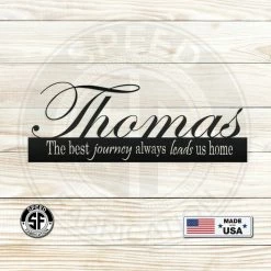 Speed Fabrication Home Decor & Gifts Last Name Custom Metal Monogram Sign