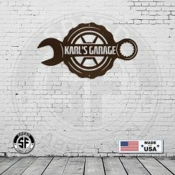 Speed Fabrication Personalized Wrench Garage Metal Sign Garage Metal Signs