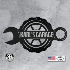 Speed Fabrication Personalized Wrench Garage Metal Sign Garage Metal Signs