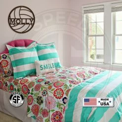 Speed Fabrication Personalized Volleyball Metal Sign Sports Wall Art