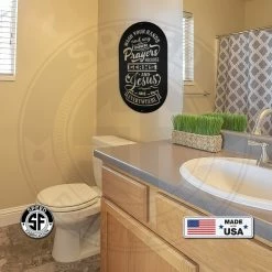 Speed Fabrication Wash Your Hands And Say Your Prayers Because Germs And Jesus Are Everywhere Bathroom Metal Sign