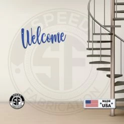 Speed Fabrication Decor Welcome Indoor/Outdoor Metal Sign