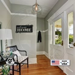 Speed Fabrication Welcome Home Metal Sign Decor