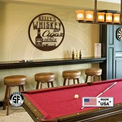 Speed Fabrication Most Popular Custom Whiskey Bar Sign - Wedding Bar Sign