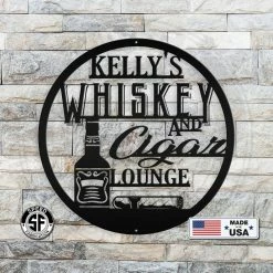 Speed Fabrication Most Popular Custom Whiskey Bar Sign - Wedding Bar Sign