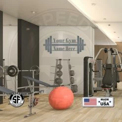 Speed Fabrication Home Decor & Gifts Gym Name Dumbbell Sign