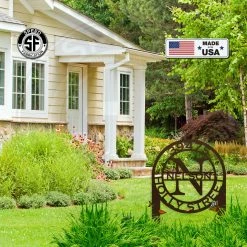 Speed Fabrication Round Custom Yard Stake