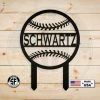Speed Fabrication Outdoor Patio/Lawn Metal Signs Personalized Baseball Yard Stake - Weatherproof - Garden Stake