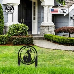Speed Fabrication Custom Fox Address Sign