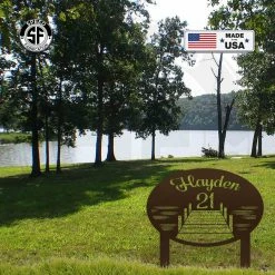 Speed Fabrication Address/House Number Metal Signs Custom Lake Lot Sign