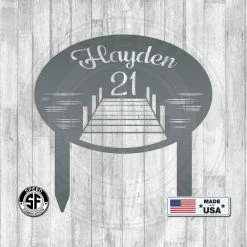 Speed Fabrication Address/House Number Metal Signs Custom Lake Lot Sign