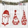 Speed Fabrication Most Popular Assorted Christmas/Holiday Gnome Metal Yard Stakes