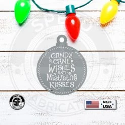 Speed Fabrication Assorted Candy Cane Themed Christmas/Holiday Metal Ornaments