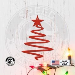 Speed Fabrication Ornaments Assorted Christmas Trees Metal Holiday Ornament