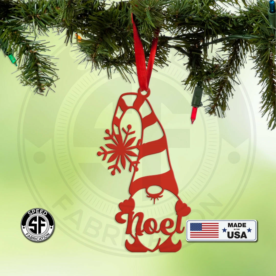 Speed Fabrication Assorted Gnomes Metal Christmas/Holiday Ornaments