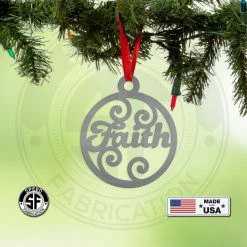 Speed Fabrication Inspirational Word Metal Christmas/Holiday Ornaments