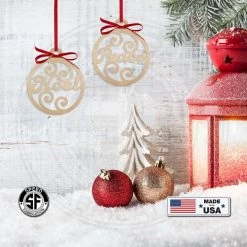 Speed Fabrication Inspirational Word Metal Christmas/Holiday Ornaments