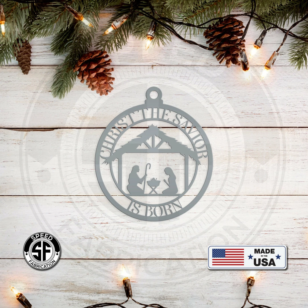 Speed Fabrication Assorted Christian Themed Metal Christmas/Holiday Ornaments