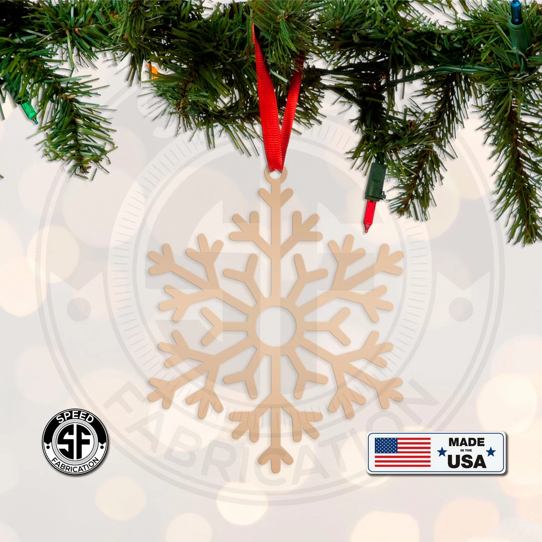 Speed Fabrication Assorted Snow Themed Metal Christmas/Holiday Ornaments