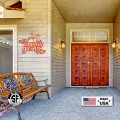 Speed Fabrication Thanksgiving Pumpkin Autumn Décor Metal Sign Fall/Autumn Metal Signs