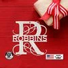 Speed Fabrication Personalized Split Scroll Monogram Metal Christmas/Holiday Ornament