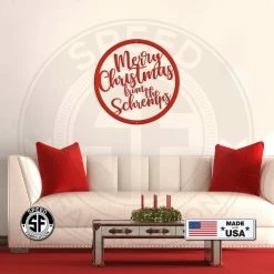 Speed Fabrication Personalized Merry Christmas Metal Sign Christmas Metal Signs