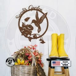 Speed Fabrication Animal Metal Signs Custom Hummingbird Sign - Hummingbird Gift