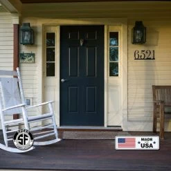 Speed Fabrication Personalized Address House Numbers Metal Sign, Metal Address Sign