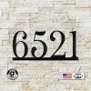 Speed Fabrication Personalized Address House Numbers Metal Sign, Metal Address Sign