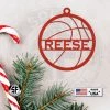 Speed Fabrication Christmas Metal Signs Personalized Basketball Metal Christmas/Holiday Ornament