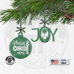 Speed Fabrication Assorted Christian Themed Metal Christmas/Holiday Ornaments