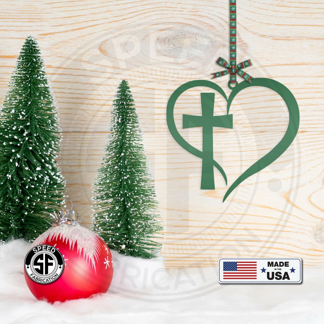 Speed Fabrication Assorted Heart Metal Christmas/Holiday Ornaments