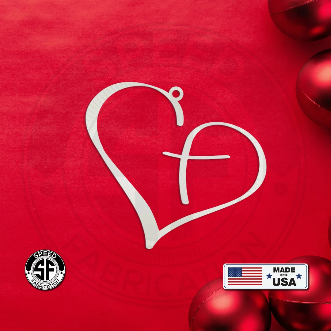 Speed Fabrication Assorted Heart Metal Christmas/Holiday Ornaments