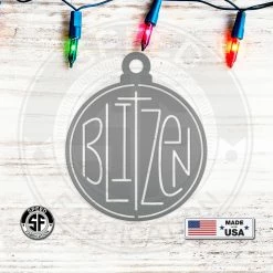 Speed Fabrication Christmas Metal Signs Santa's Reindeer Names Metal Christmas/Holiday Ornaments