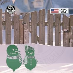 Speed Fabrication Christmas Metal Signs Assorted Winter Snowman Christmas/Holiday Yard Stakes