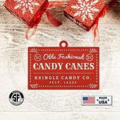 Speed Fabrication Assorted Candy Cane Themed Christmas/Holiday Metal Ornaments