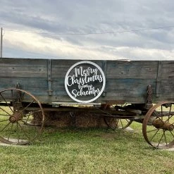 Speed Fabrication Personalized Merry Christmas Metal Sign Christmas Metal Signs