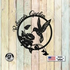 Speed Fabrication Animal Metal Signs Custom Hummingbird Sign - Hummingbird Gift
