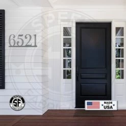 Speed Fabrication Personalized Address House Numbers Metal Sign, Metal Address Sign