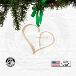 Speed Fabrication Assorted Heart Metal Christmas/Holiday Ornaments