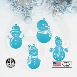 Speed Fabrication Assorted Snowman Christmas/Holiday Ornaments