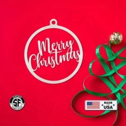 Speed Fabrication Assorted Christmas Sayings Metal Holiday Ornaments