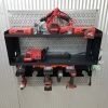 Speed Fabrication Most Popular Double Metal Shelf Tool Organizer With Battery Rack And Power Strip -Univeral Brands